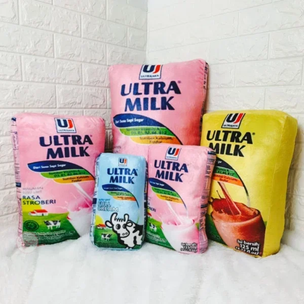 Bantal Custom Desain Susu Ultra Milk