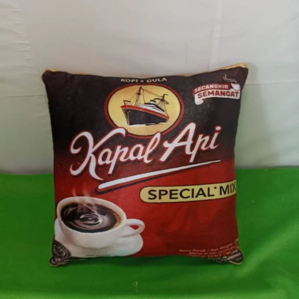 Bantal Custom Kopi Kapal Api Lucu