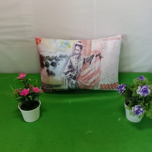 Bantal Custom Uang 100K Lucu Lembut dan Bikin Happy