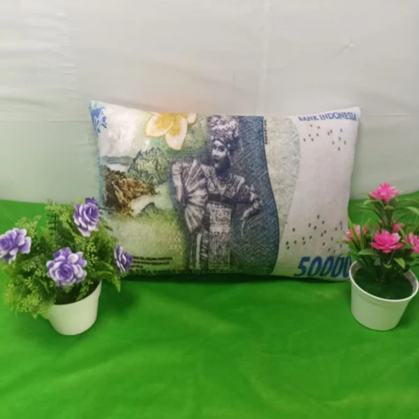Bantal Custom Uang 50K Lucu Cocok Untuk Kado