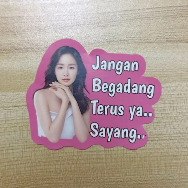Stiker Custom Foto Dan Nama/Text Gratis Jasa Editing 1 hari jadi